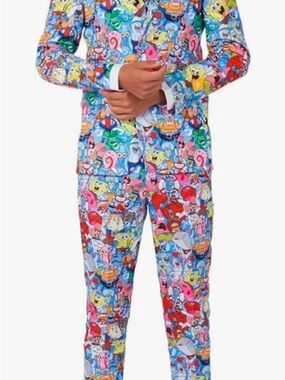 OppoSuits Kids Multicolor Cartoon Character Matching Set